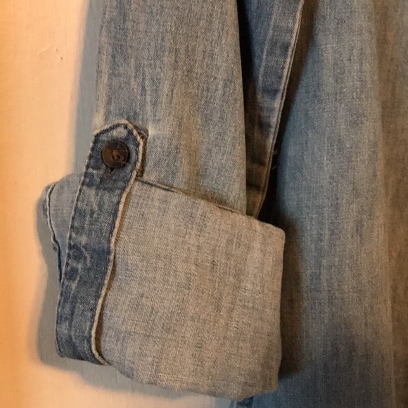 Vintage Button Up Chambray High-Low Dress - Picture 2 of 4